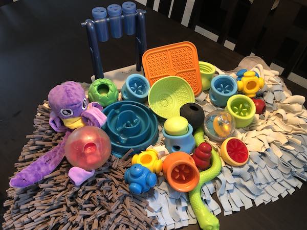 Dog enrichment deals toys